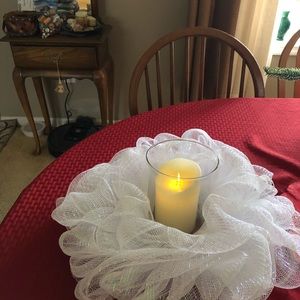 Wedding reception table centerpieces